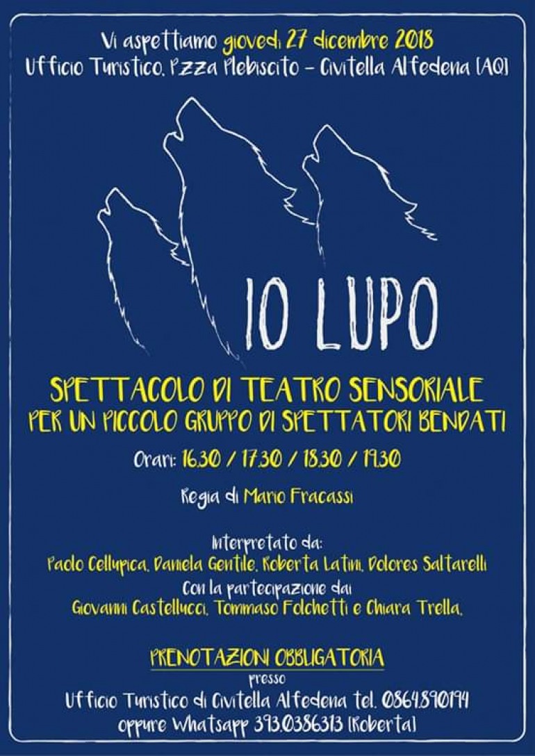 Civitella Alfedena, esperienza da “Io lupo” giovedì 27 dicembre