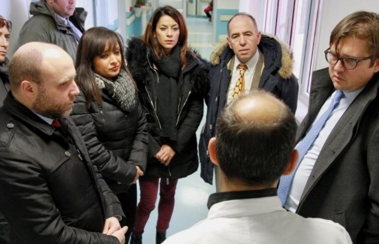 Castel di Sangro, ispezione del presidente della sanità Sileri all’ospedale