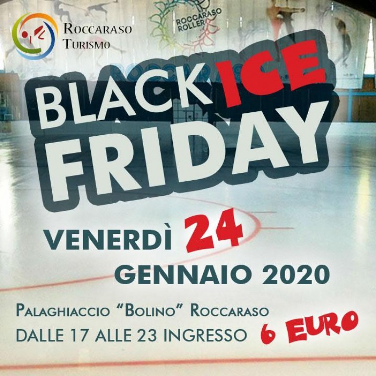 Palaghiaccio Roccaraso, il 24 gennaio torna il “Black Ice Friday”