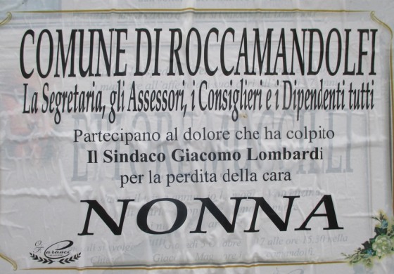 Roccamandolfi, lutto in casa del sindaco Lombardi: è morta la nonna Benedetta