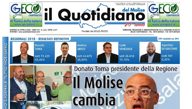 Ultimo giorno di vita per “Il Quotidiano del Molise”, da domani solo online