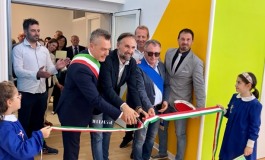 Ateleta: inaugurata la palestra della scuola, un'oasi immersa nella natura