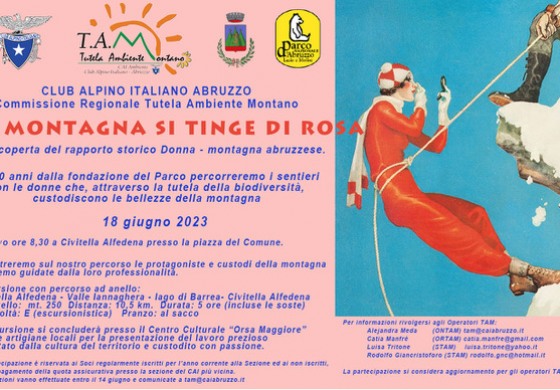 Civitella Alfedena, "La montagna si tinge di rosa" alla scoperta del rapporto storico Donna-montagna abruzzese