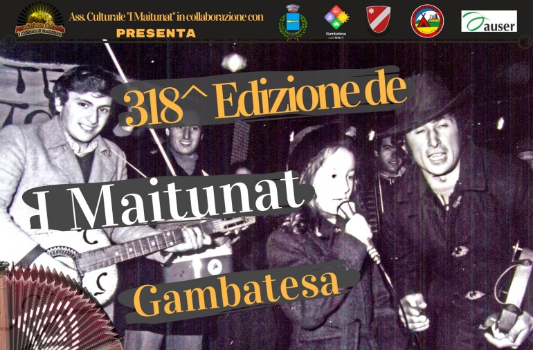 318° Edizione de “I Maitunat'” di Gambatesa. Stornelli e musica per festeggiare l’arrivo del nuovo anno