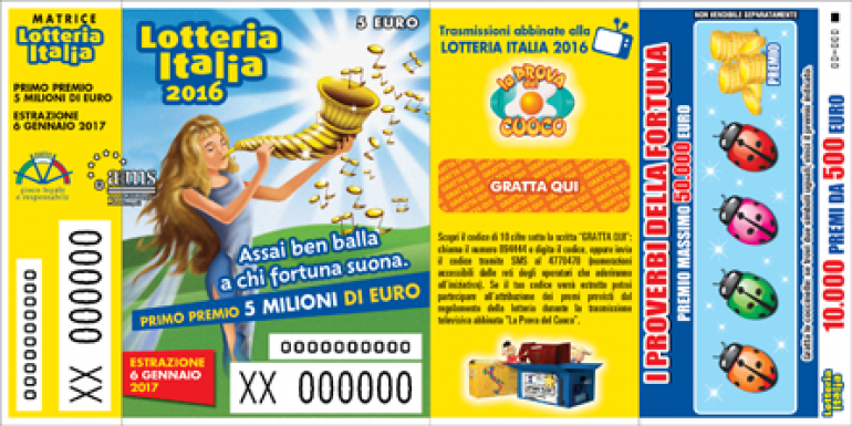 Lotteria Italia, vinti 25.000 euro a San Pietro Avellana