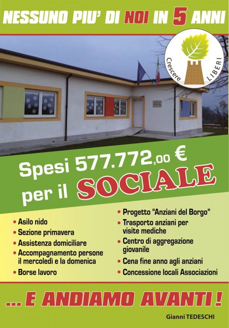Fornelli, Comune che investe sul sociale