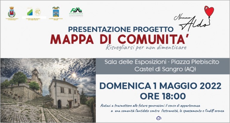 L’associazione Nonno Aldo presenta la “Mappa di Comunità: Risvegliarsi per non dimenticare”