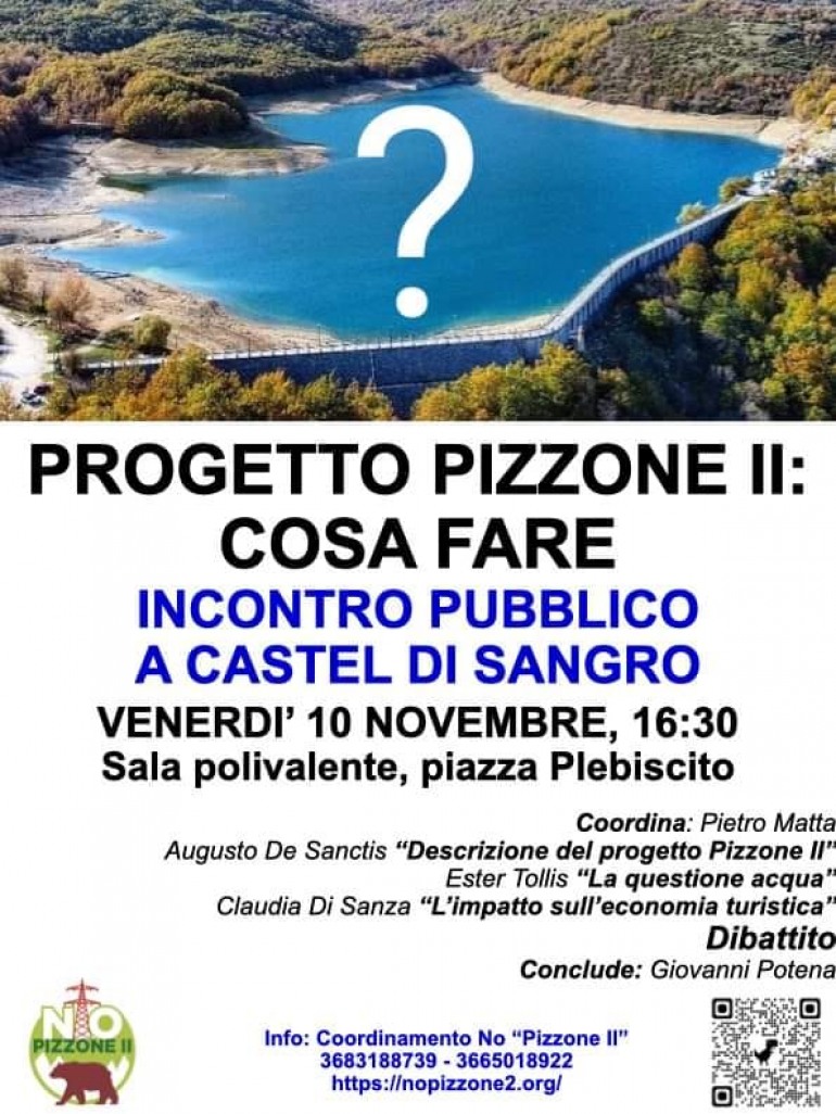 “Pizzone II, un progetto a rischio per l’ambiente”: incontro pubblico a Castel di Sangro