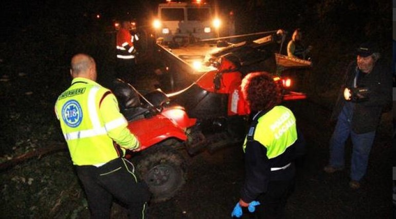 Ultimora – muore sul Quad a 65 anni, la vittima è Germano Battaglia