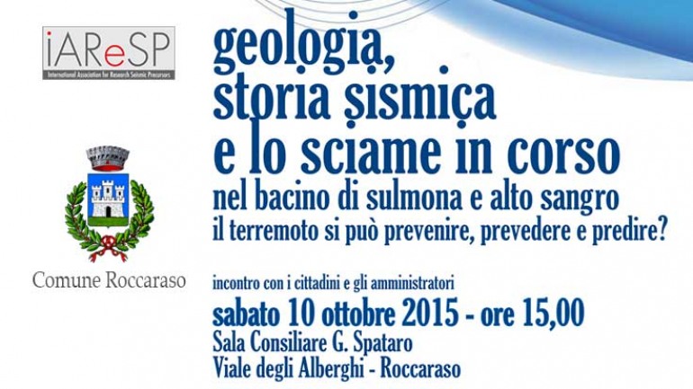 Convegno a Roccaraso: “Geologia, Storia sismica e lo sciame in corso”