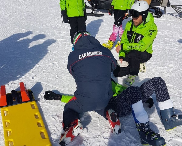 Roccaraso, incidente sulla pista per un 15enne dello sci club Posillipo