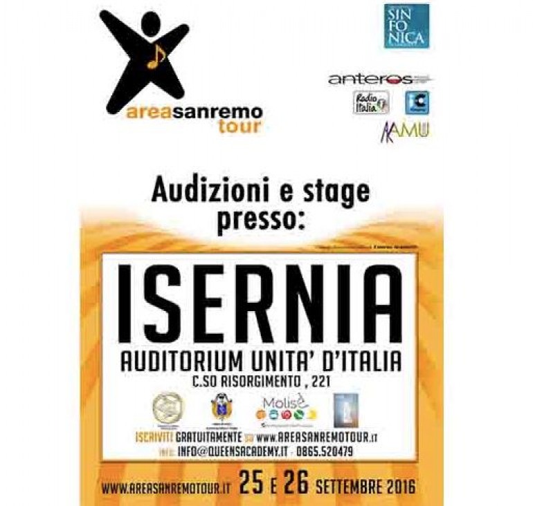 Isernia, la commissione artistica di San Remo fa tappa all’auditorium