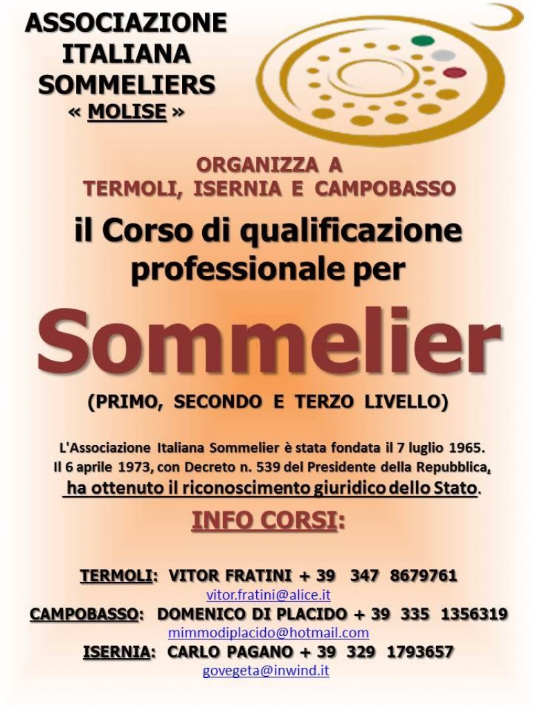 Diventare sommelier con A.I.S. Molise è possibile