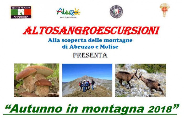 Trekking d’autunno: esce il calendario di “Altosangroescursioni”