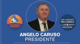 Angelo Caruso presenta le liste per la riconferma a Presidente della Provincia dell'Aquila