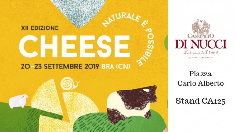 Caseificio Di Nucci, vetrina molisana alla rassegna internazionale Cheese 2019 di Bra