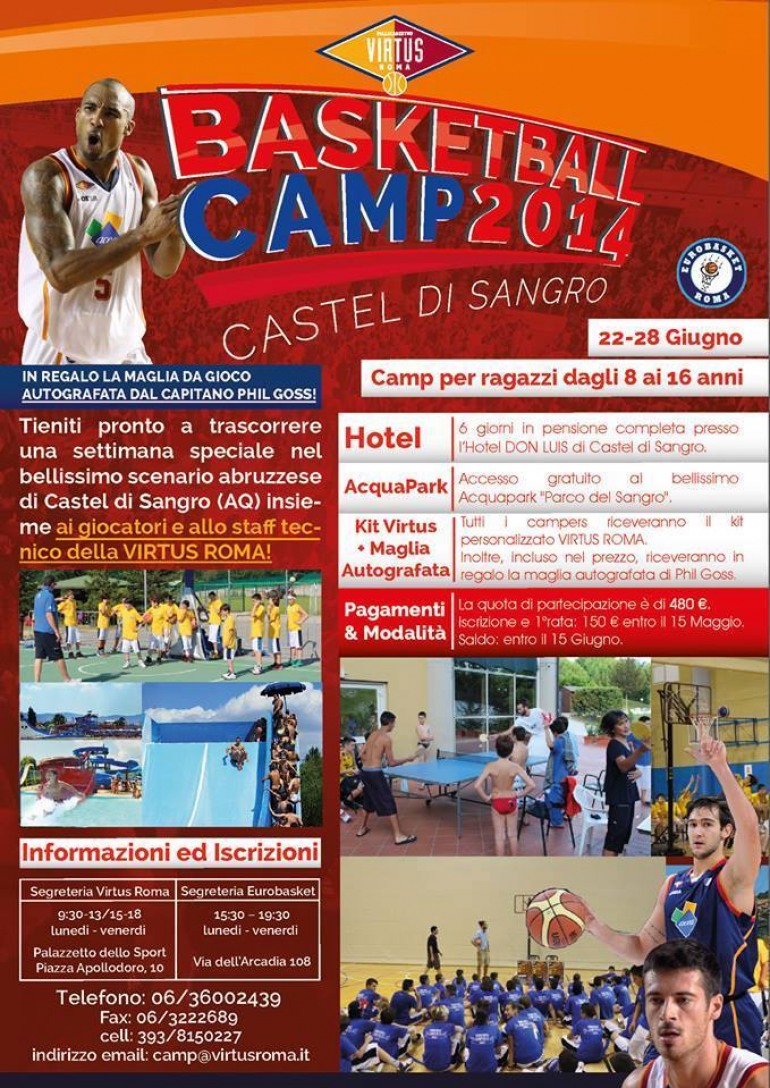 Basket – Castel di Sangro si prepara al Camp2014