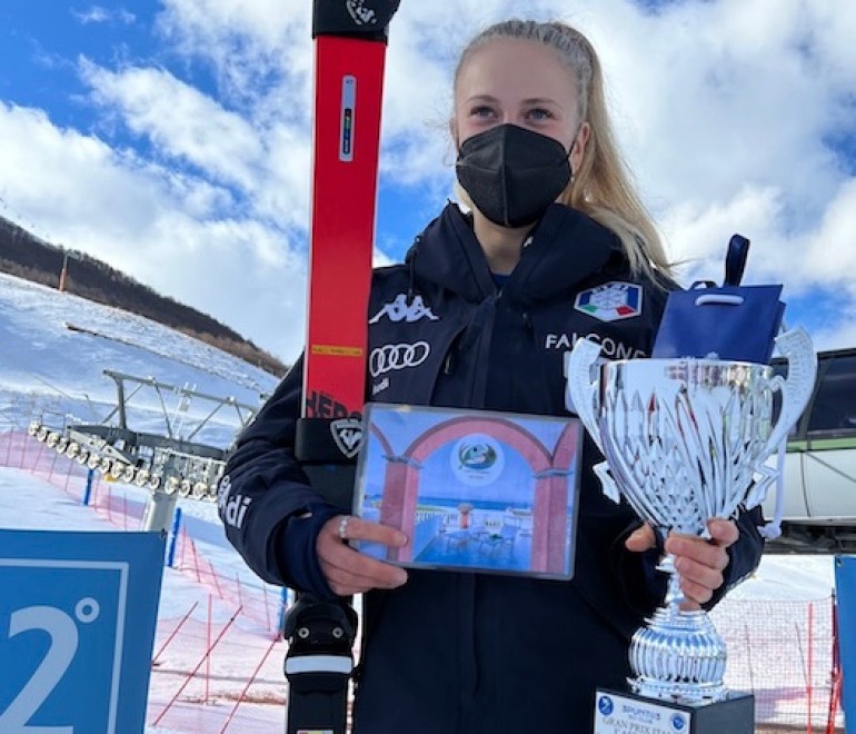 Annette Belfrond prima assoluta nel Gigante del Grand Prix Italia a Roccaraso