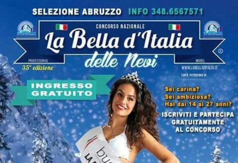 Castel di Sangro sede del concorso “bella d’Italia delle nevi”