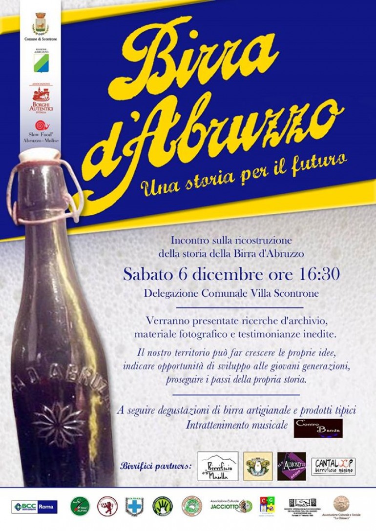 Birra d’Abruzzo: una storia per il futuro. Convegno e degustazioni a Villa Scontrone