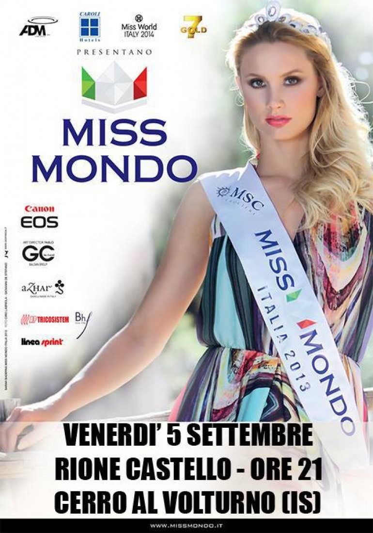 Miss Mondo passa per Cerro al Volturno