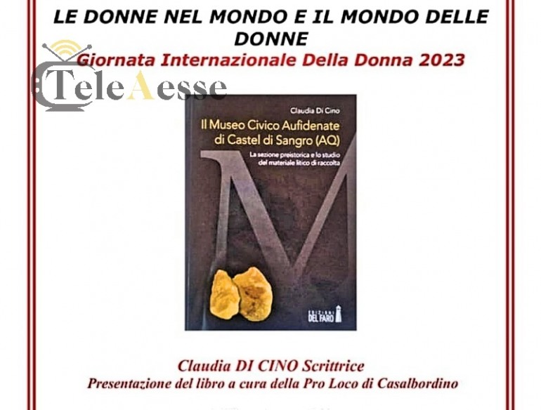 Casalbordino, Claudia Di Cino presenta il suo libro “Il Museo Civico Aufidenate di Castel di Sangro”
