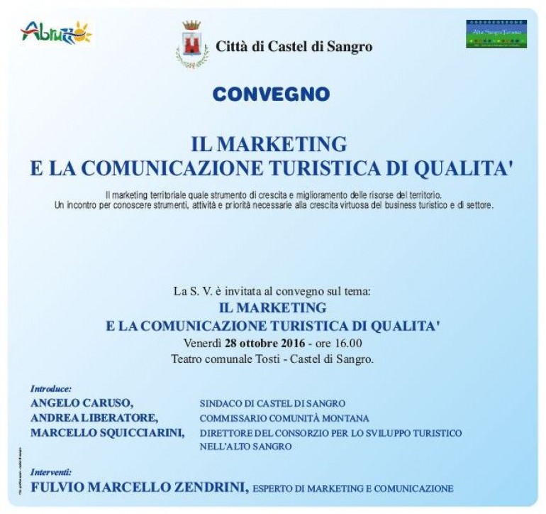 Castel di Sangro, convegno con esperti di marketing e comunicazione