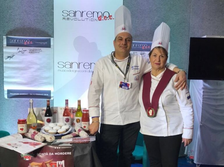 Festival di Sanremo, cena dei Vip con i pomodori dell’azienda Flagella di Castel di Sangro