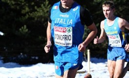 Milano, lo scontronese Daniele D'Onofrio in gara con il campione Gebrselassie