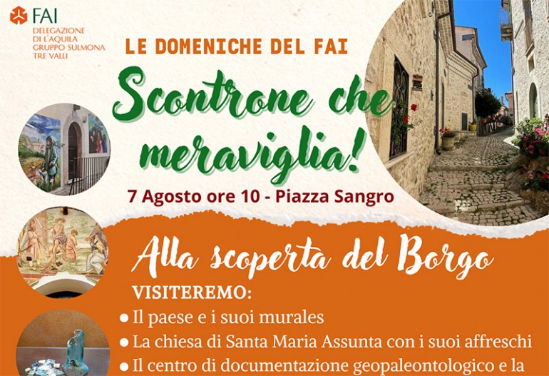 Scontrone che Meraviglia, alla scoperta del Borgo con il FAI domenica 7 agosto