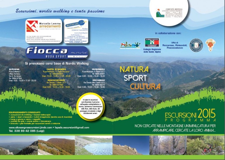 Luigi Spada propone il calendario delle escursioni estive 2015