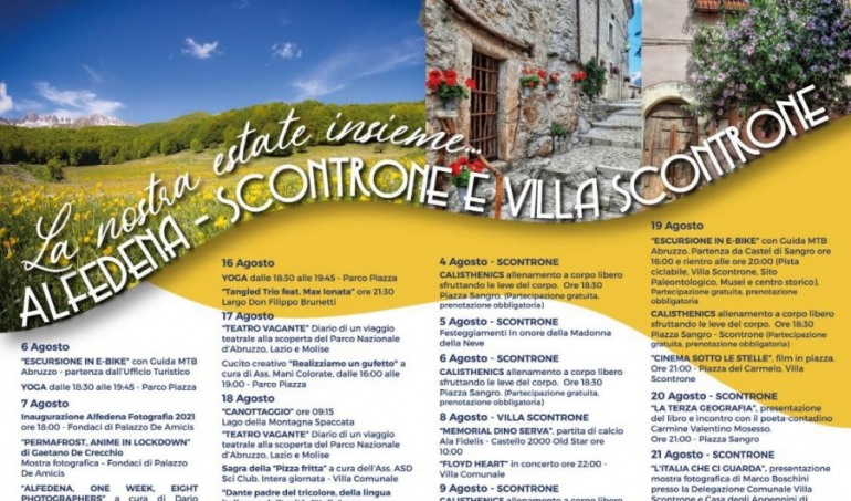 Cosa fare ad Alfedena, Scontrone e Villa Scontrone, ecco il calendario eventi estate 2021