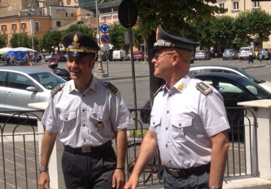 Il generale Minervini in visita al Distaccamento della Finanza a Roccaraso