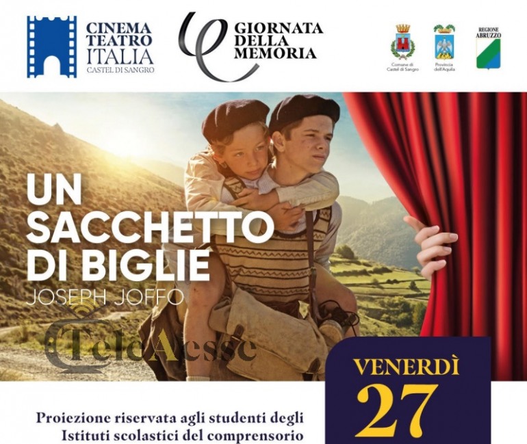 Al Cinema Teatro Italia di Castel di Sangro si ricorda la Giornata della Memoria