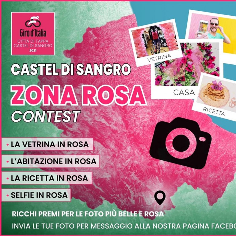 Giro d’Italia Castel di Sangro, la città si prepara con Zona Rosa Contest