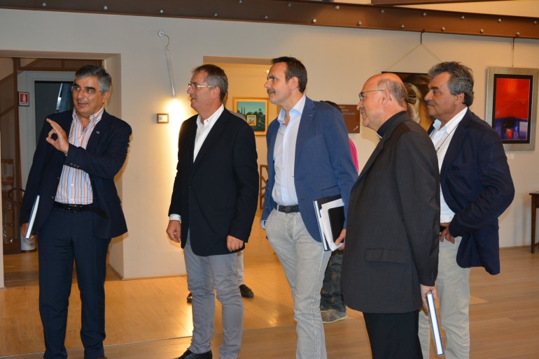 Rivisondoli, all’inaugurazione della Pinacoteca i governatori D’Alfonso e Di Laura Frattura