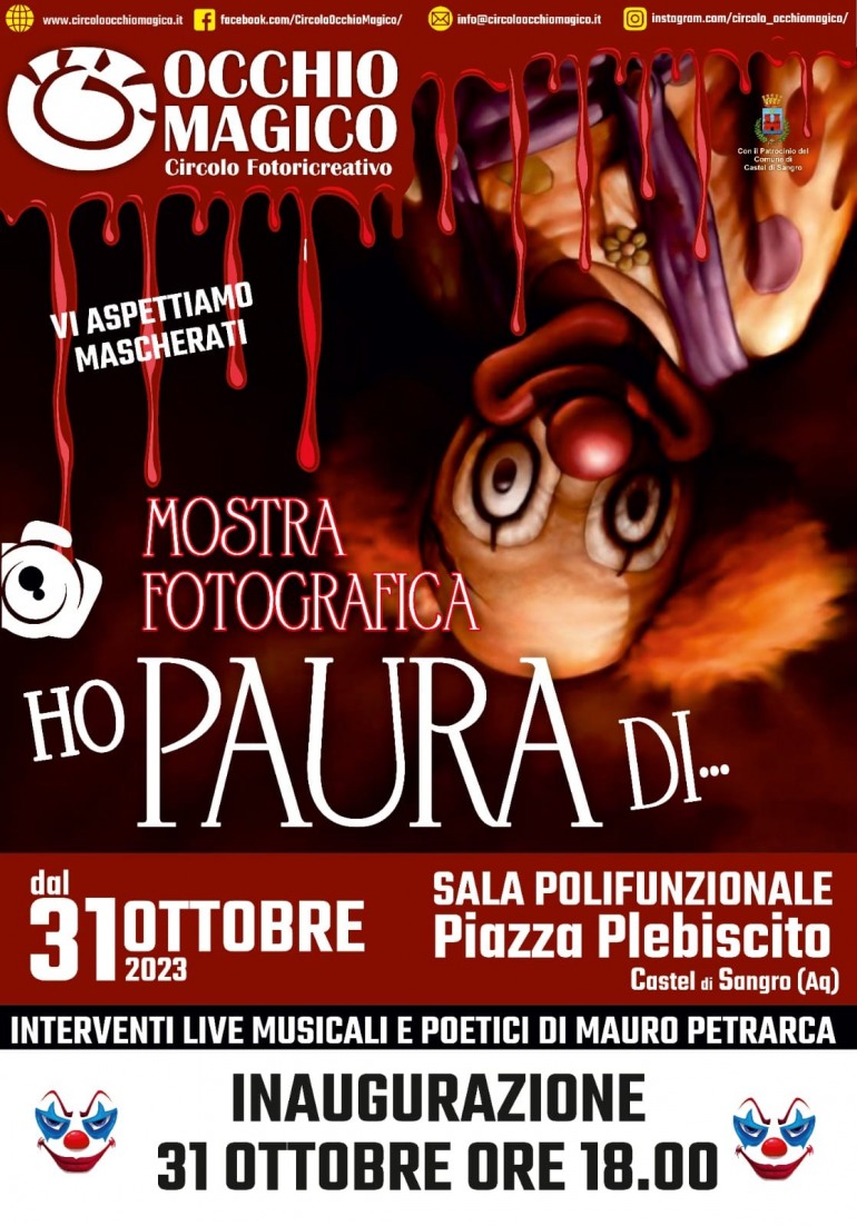 Castel di Sangro, Halloween con il Circolo fotoricreativo “Occhiomagico”