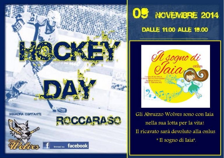 Roccaraso capitale della solidarietà: Hockey day dedicato a Iaia.