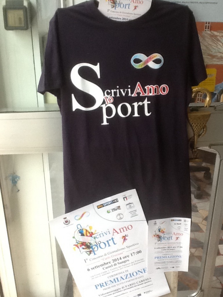 “Scriviamo lo Sport”, sabato 6 settembre le premiazioni al Cortile del Principe