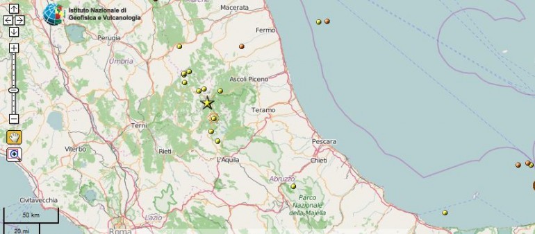 Terremoto nel Lazio: la scossa terrorizza Alto Sangro e Alto Molise