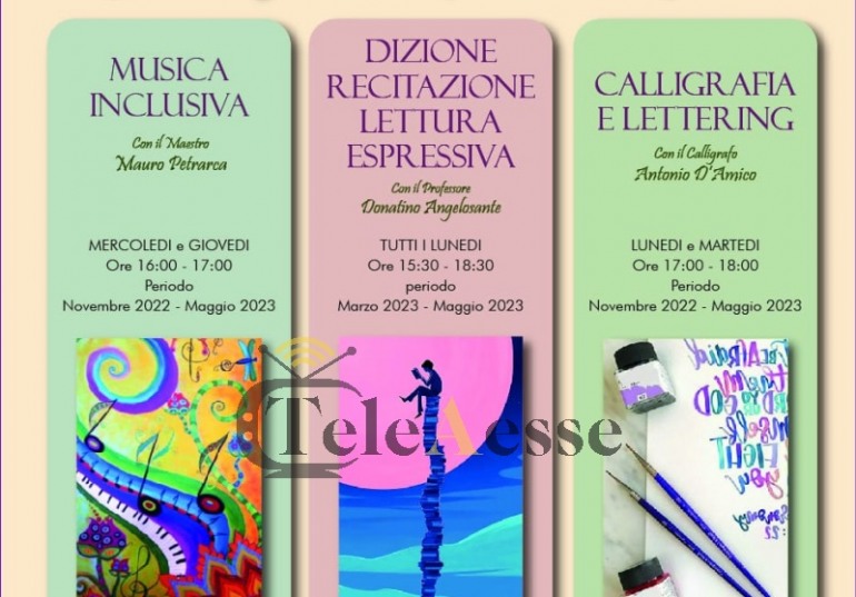 Lettering, musica e recitazione: ripartono i laboratori gratuiti a Castel di Sangro