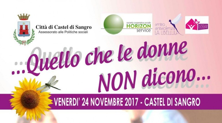 Giornata internazionale contro la violenza sulle donne, a Castel di Sangro due grandi eventi