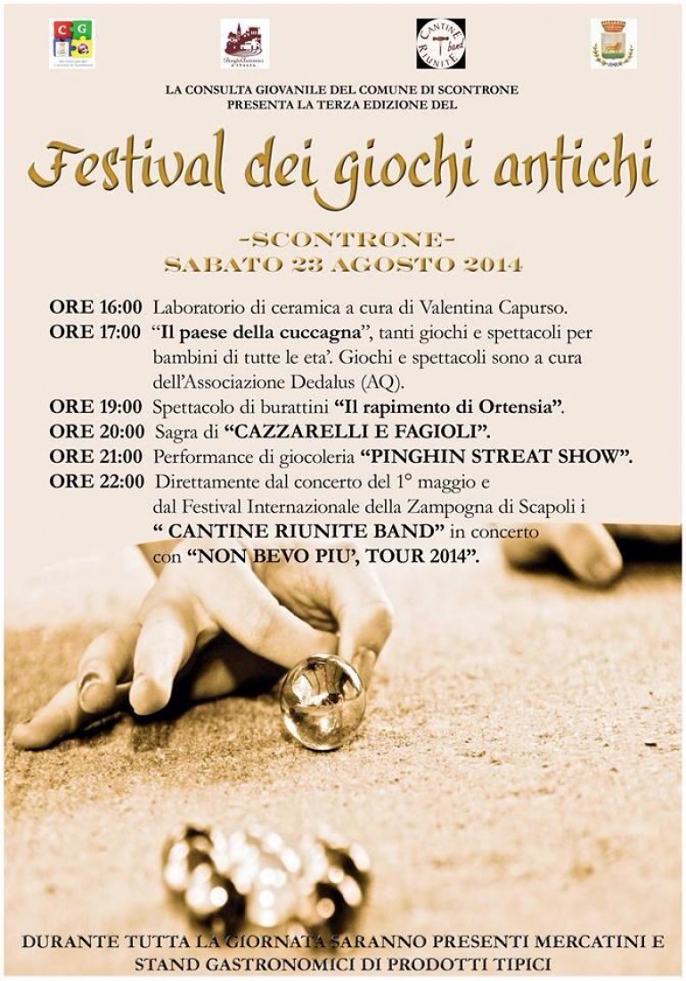 Divertimento e gastronomia al “Festival dei giochi antichi”