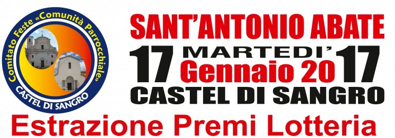 Castel di Sangro, ecco i numeri vincenti della lotteria di S. Antonio Abate
