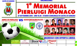 Castel di Sangro 'Memorial Pierluigi Monaco', domenica 27 l'incontro di calcio