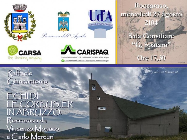 Roccaraso, Giannantonio presenta: “Echi di Le Corbusier in Abruzzo”