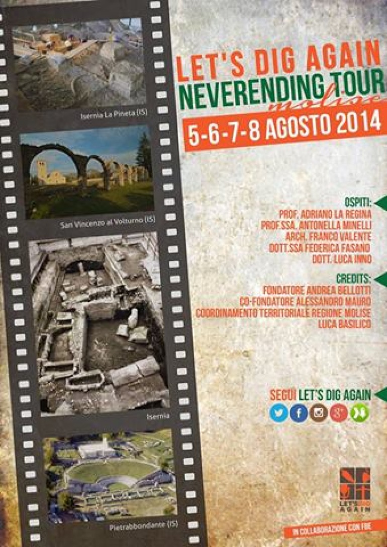 Let’s dig Again, sbarca in Molise. L’archeologia in radio con “Neverending Tour”