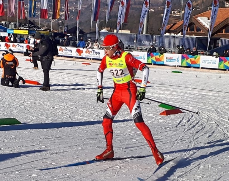 Lorenzo di Santo Sci club Opi, grande risultato nell’internazionale in Trentino