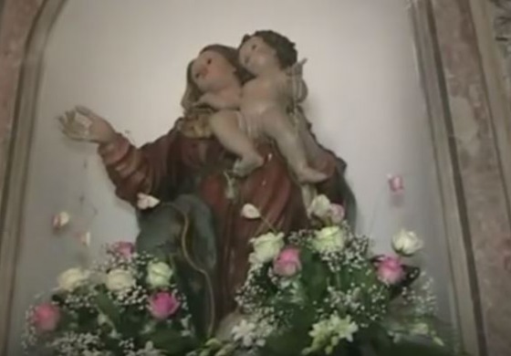 Celebrazioni e banchetti a  bosco 'Scodanibbio'. Si festeggia la Madonna degli Eremiti