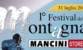 1° festival della montagna a Castel di Sangro, organizza 'Mancini Store'